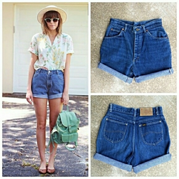 old school high waisted shorts